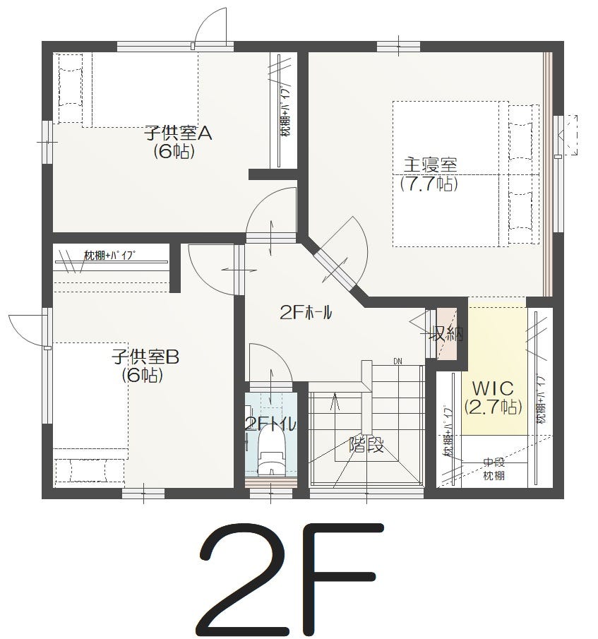 【B棟】効率的な水回り計画の家