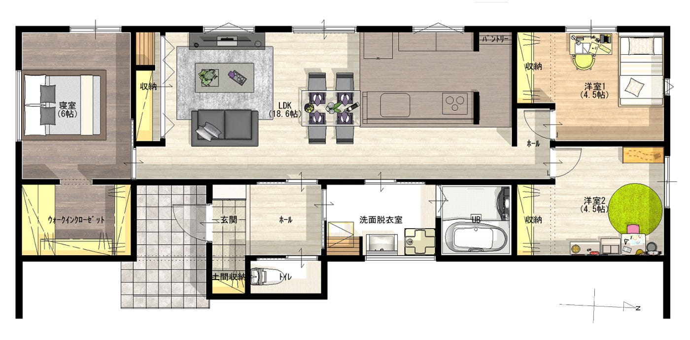 床面積83.63㎡（25.30坪）