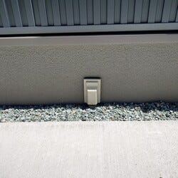 ガス配管だけ地元の業者で配管